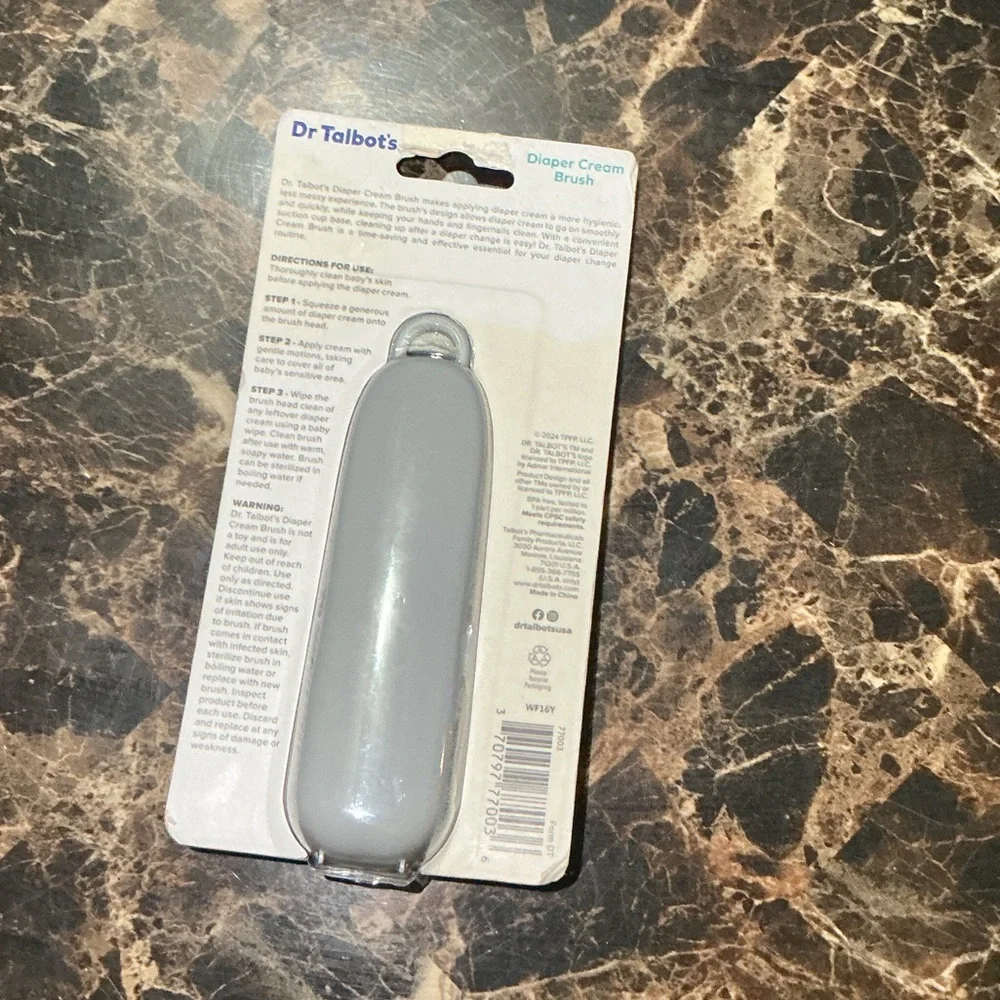 Gray Diaper Cream Brush with Case